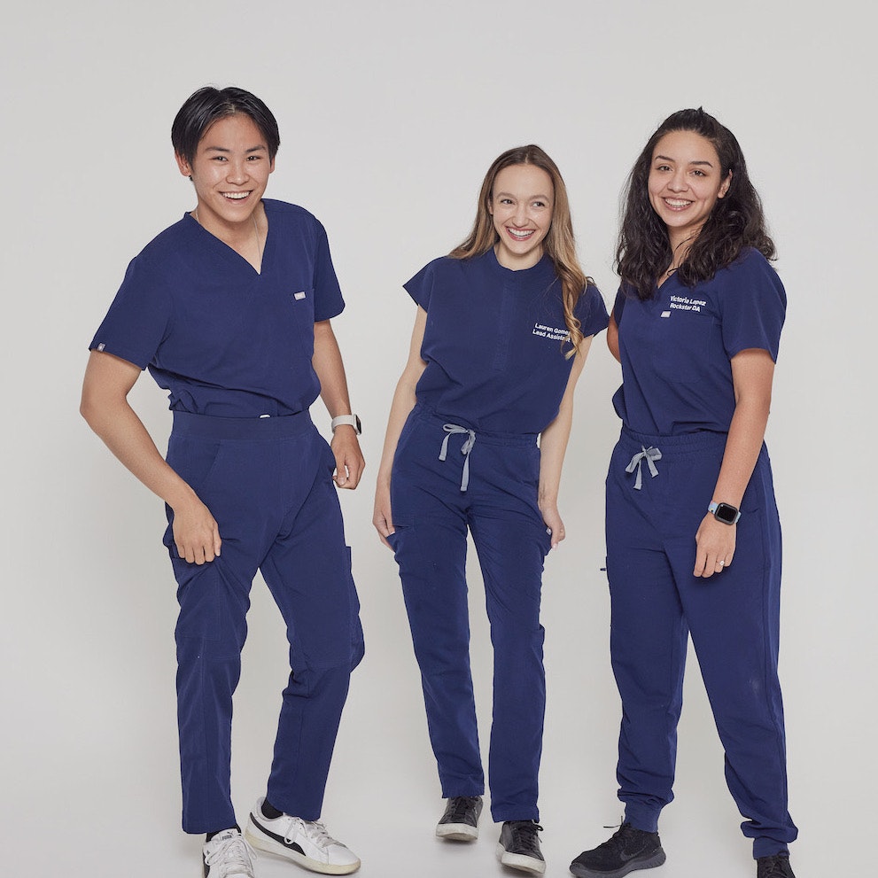 Clinical assistants Lauren, Tim, and Victoria at Oh Aesthetic Dentistry